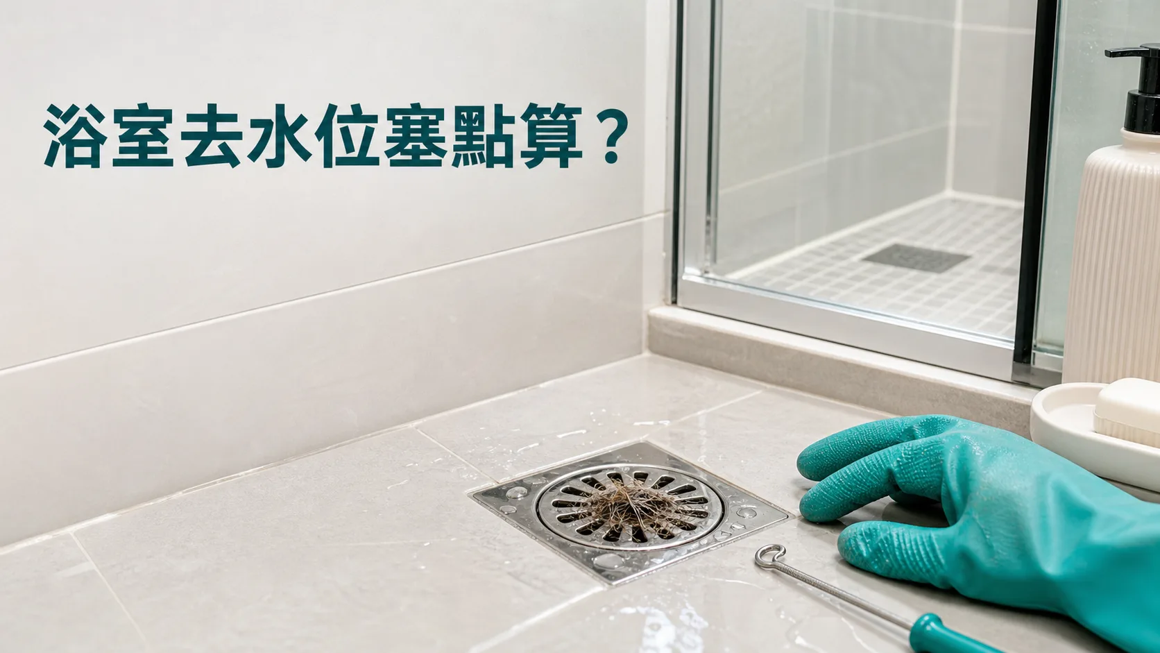 浴室去水位塞點算?積水、頭髮、反味一次睇清