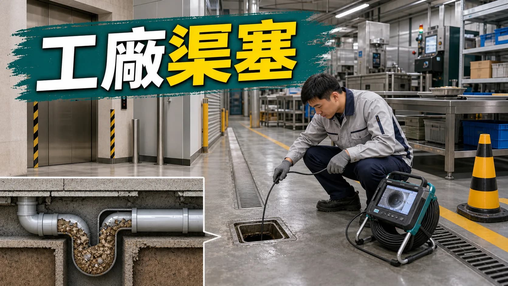 工廠渠塞點處理?地台去水、沙井同高壓清洗