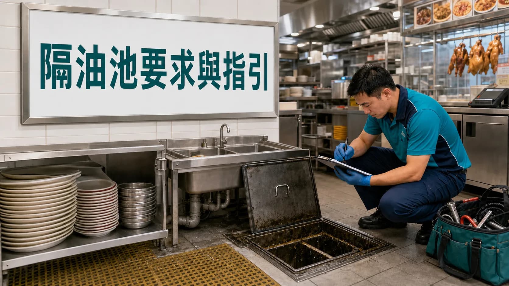 香港隔油池要求與官方指引:食肆牌照、尺寸、清潔紀錄要點