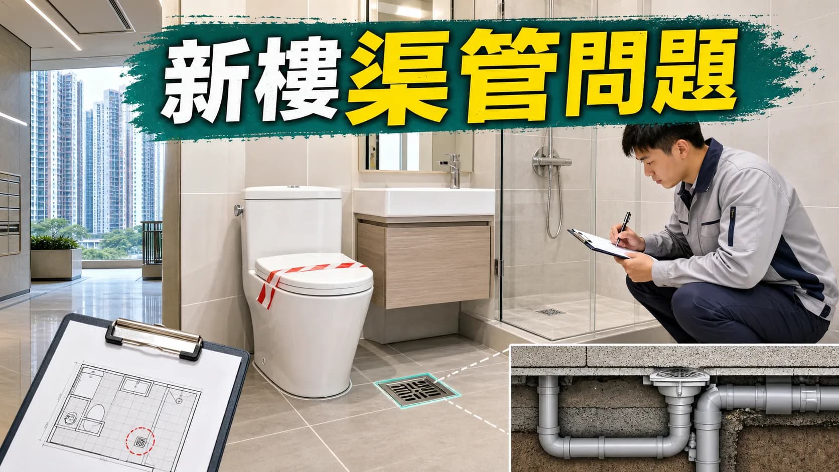 新樓渠管問題:收樓點查去水、渠味同漏水