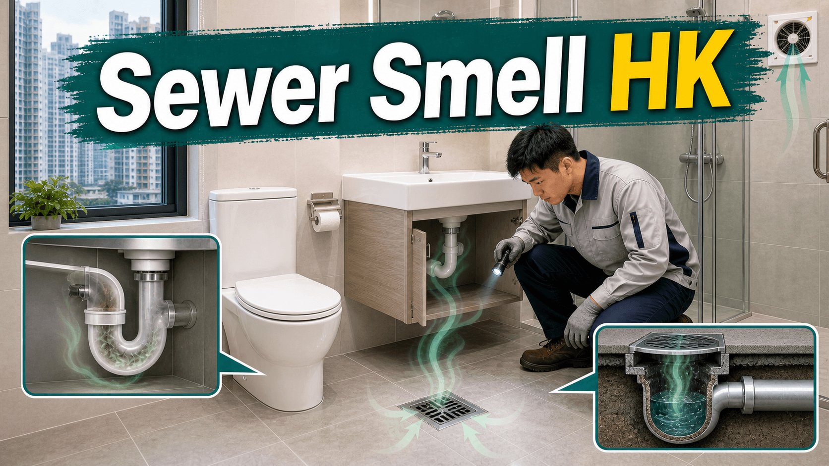 Sewer Smell in a Hong Kong Bathroom: Causes and Fixes