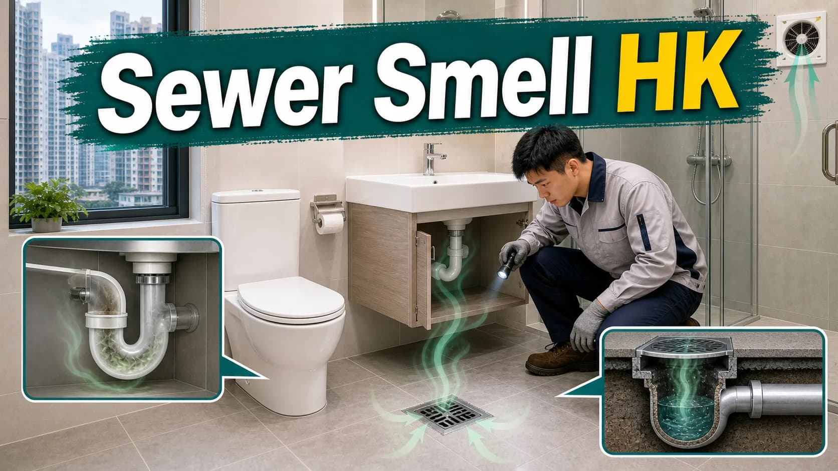 Sewer Smell in a Hong Kong Bathroom: Causes and Fixes