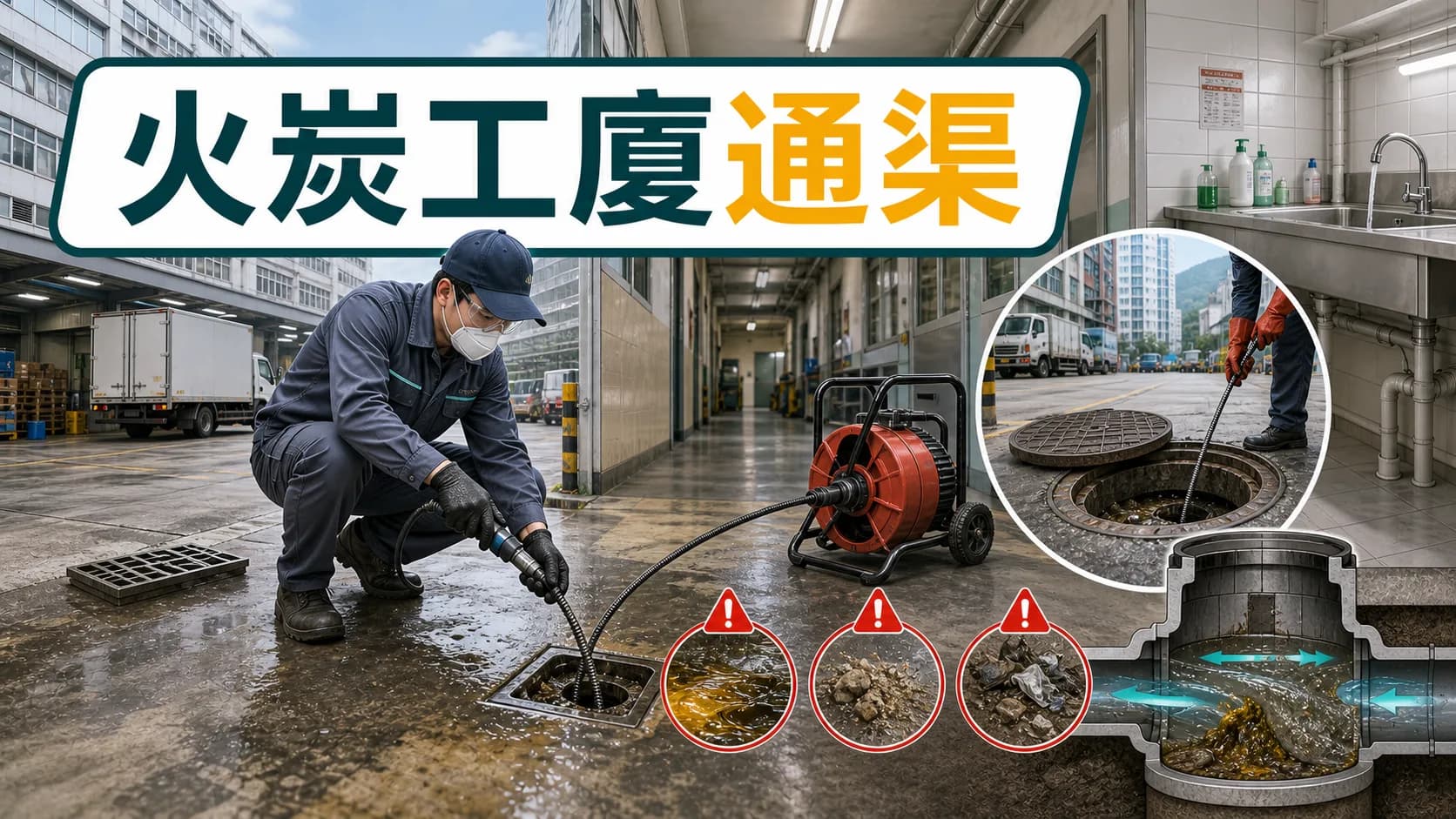 火炭工廈通渠點處理?沙田工業大廈地渠、沙井同高壓清洗