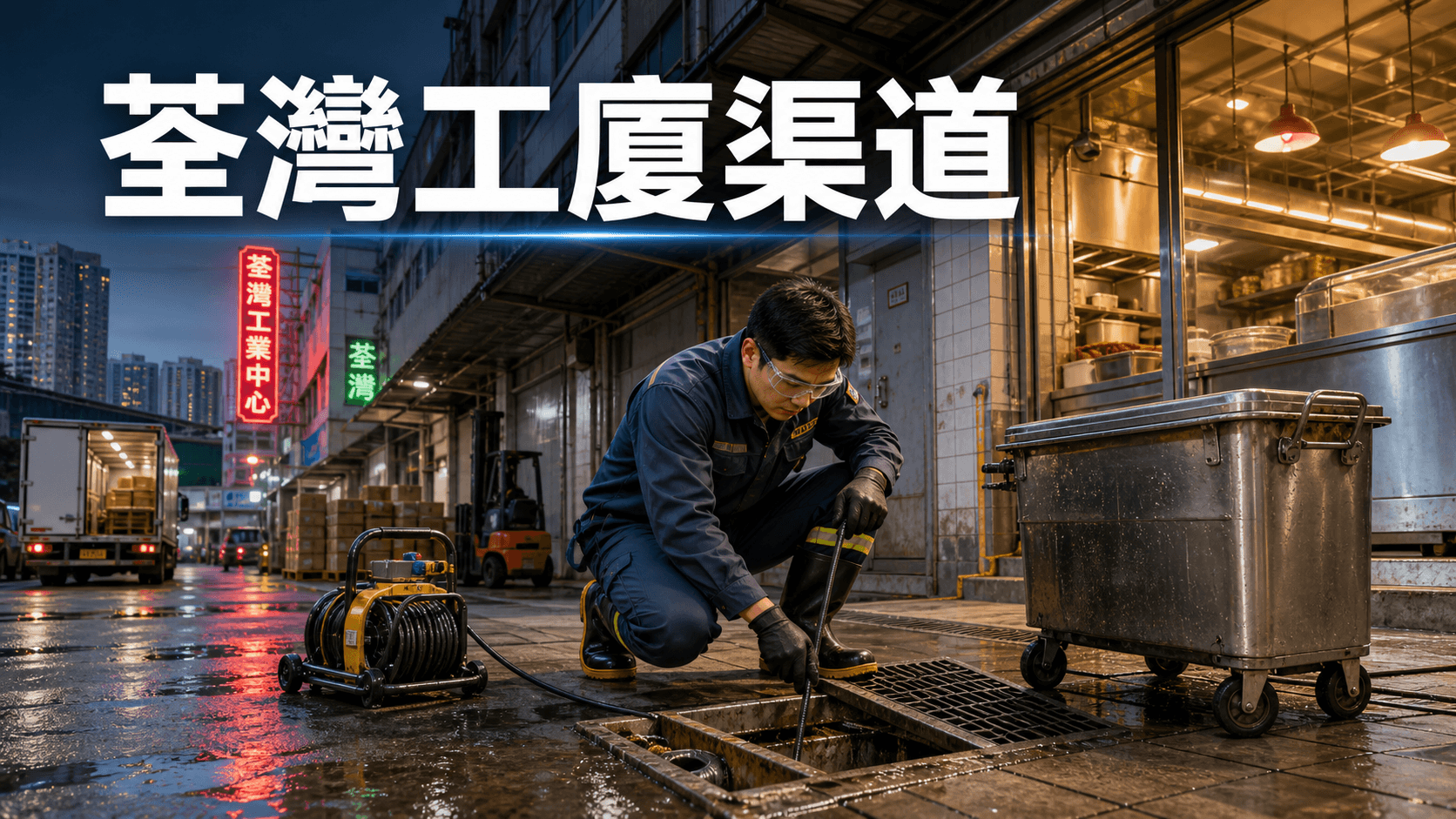 荃灣工廈同食肆渠道保養:隔油池、地渠、總渠