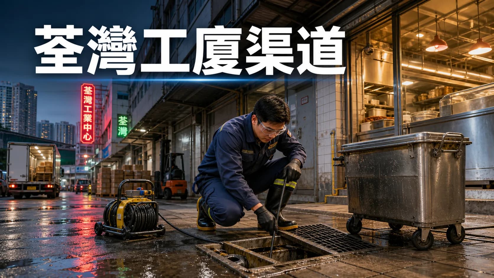 荃灣工廈同食肆渠道保養:隔油池、地渠、總渠