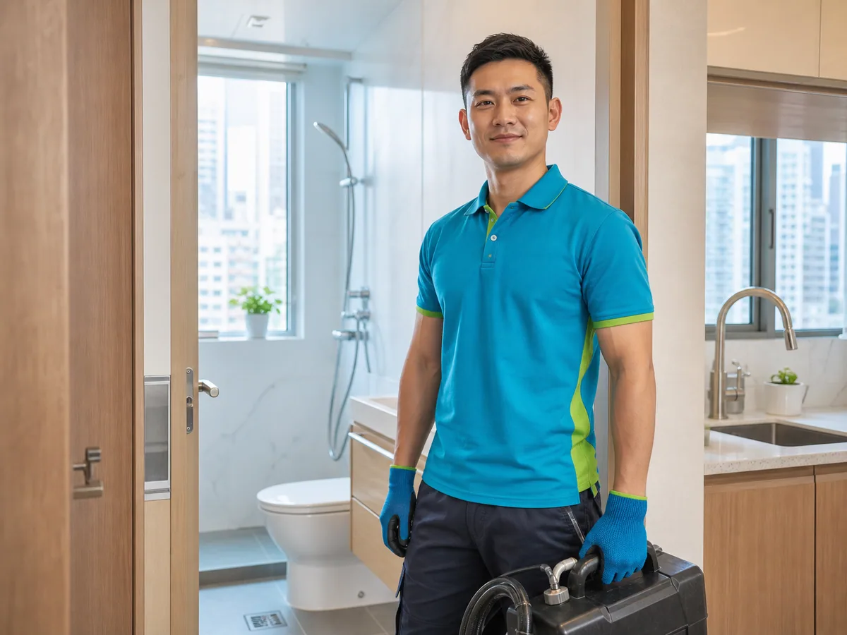香港住宅上門渠務服務設計示意圖