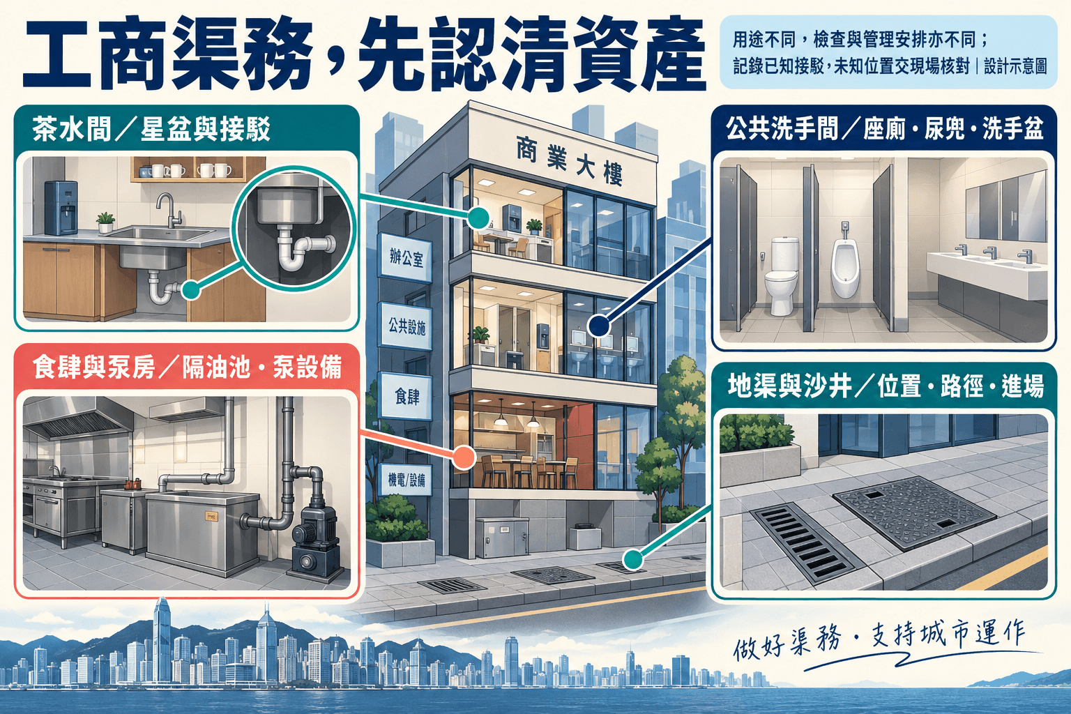 工商物業渠務管理指南:茶水間、洗手間、地渠與沙井