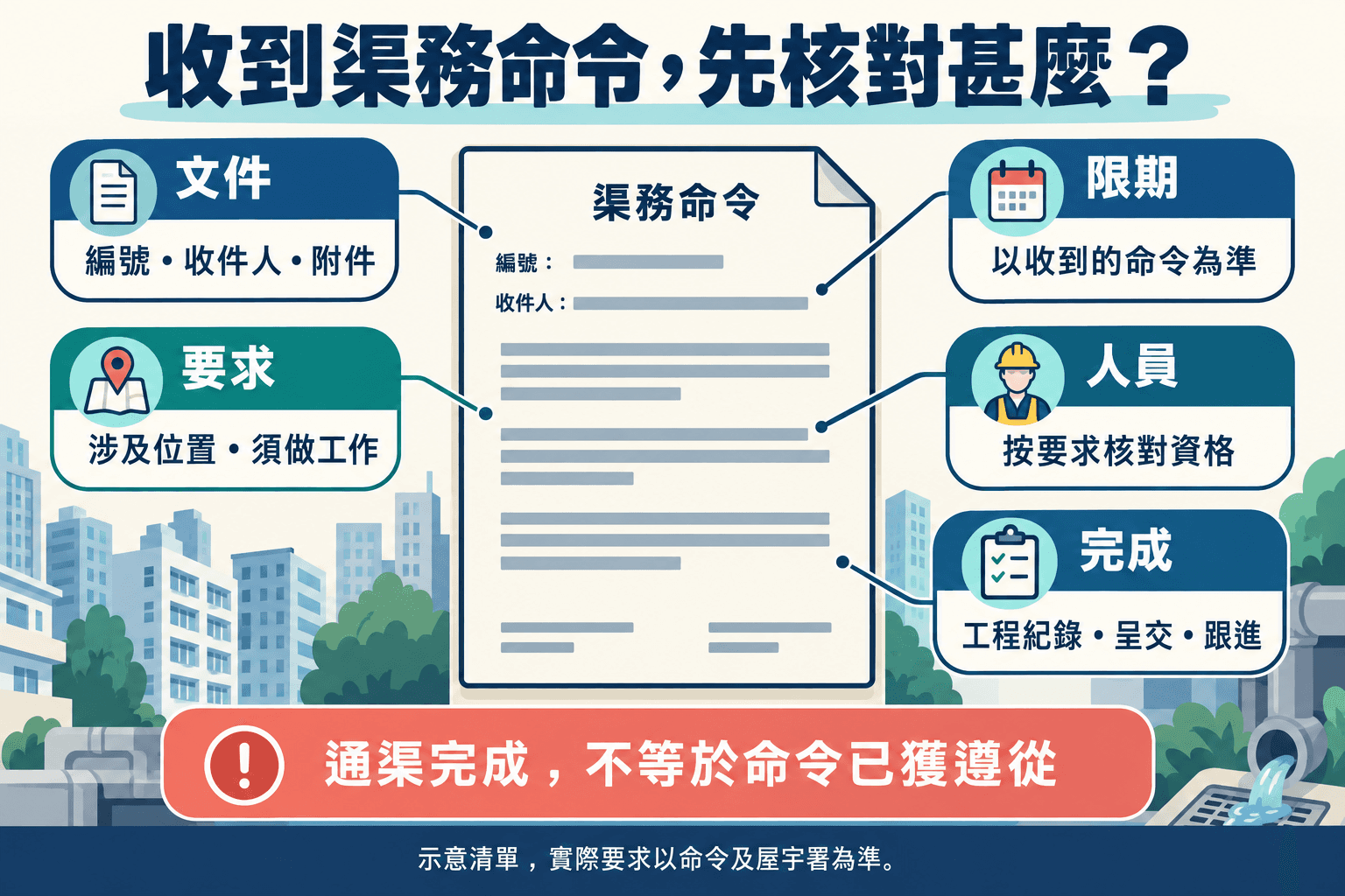 收到渠務修葺令/勘測令點算?業主文件與跟進清單